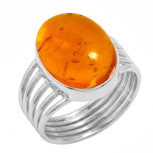 Boho Handgefertigter Schmuck Massiver Natürlicher Edelstein Labradorit, Karneol, Rosenquarz, Kristall Ovaler 925 Sterling Silber plattierter Ring Für Damen