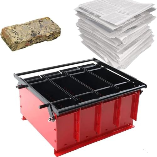 Paper Log Briketts Maker - Metallpresse Maschine für DIY Schamottsteine, effiziente Heizung Ofen Brennstoff