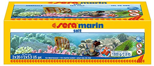 sera 05420 marin salt 1300 g - Meersalz für Osmose- und Leitungswasser, schnell und rückstandslos löslich - nitrat-, silikat- und phosphatfrei