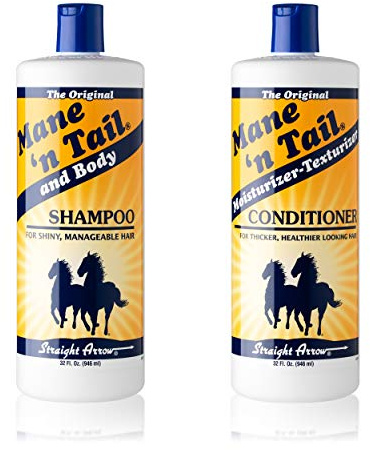Mane 'N Tail Shampoo & Conditioner Combo Set (32 oz Each) For Horses and Humans For A Down to the Skin Cleansing and Conditioning