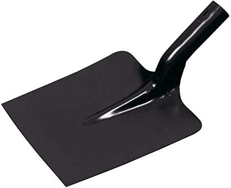 KS Tools 144.0826 - Pala a collo di cigno a punta quadrata, manico in legno, 25 cm