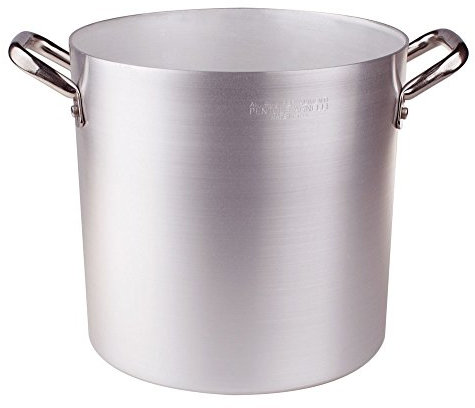 Pentole Agnelli PCMX0332 Pentola Alluminio con 2 Maniglie, Inox, 32 cm