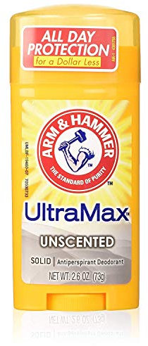 Arm & Hammer ARM & HAMMER ULTRAMAX Anti-Transpirant Deodorant Fest Unscented 2,60 Unzen (4 Stück)