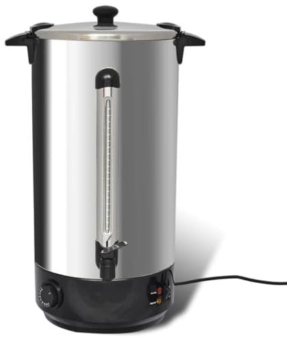 vidaXL Wasserkocher Edelstahl 25 L Teekocher Teekessel Kocher Glühweinkocher