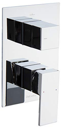 PaulGurkes Unterputz Duscharmatur 3 Wege Armatur eckig Brausebatterie