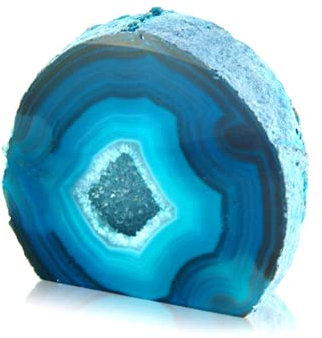 Fossil Gift Shop Achat Geode - Grün
