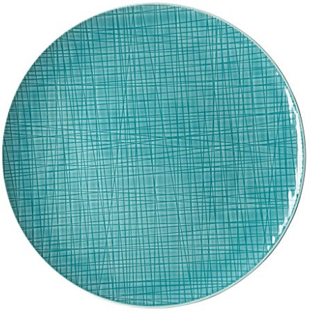 Rosenthal Mesh Aqua Plato Llano, Malla, Azul Turquesa, 30 cm