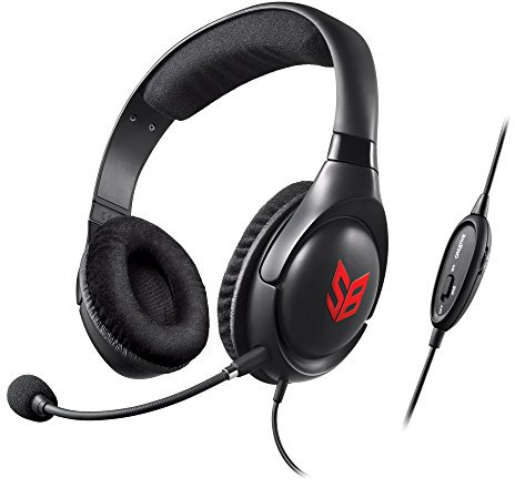 CREATIVE 70GH032000000 Sound Blaster Blaze Gaming Headset with Detachable Noise-Cancelling Mic and in-line Remote