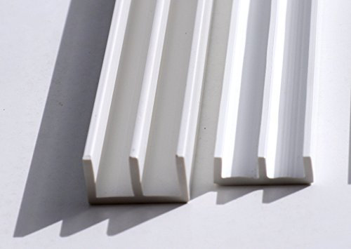 6mm Glasführungsprofil - Schiebetürprofil (120, weiss)