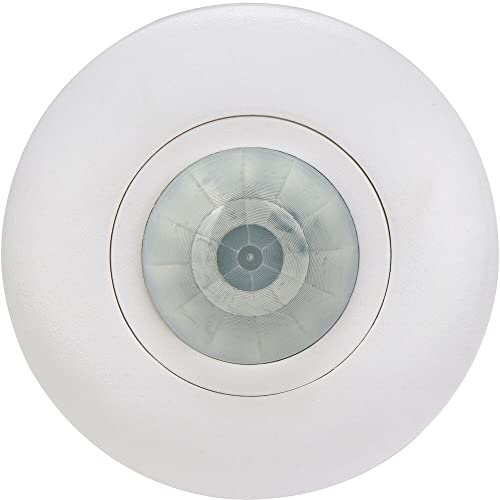 Luceco LGIP20CSW-01 Détecteur infrarouge jour et nuit en applique Plafonnier Ip20, 800 W, 240 V, Blanc, 80 (Diam) x 42mm (H)