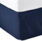 Amazon Basics Cache-sommier plissé, 99 x 190 x 41 cm, bleu marine, uni