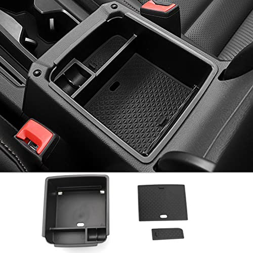 CDEFG Kompatibel mit VW Tiguan 2 2016-2022 2023 / Seat Tarraco FR 2019+ Mittelkonsole Handschuhfach Armlehne Multifunktionaler Aufbewahrungsbox Auto Center Console Organizer Tray Innenraum Zubehör