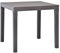 vidaXL Gartentisch Terassentisch Esstisch Campingtisch Balkontisch Beistelltisch Gartenmöbel Tisch Garten Moccafarben 78x78x72cm Kunststoff