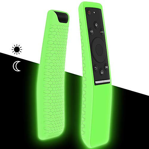 Hydream Housse Coque en Silicone pour Samsung TV Télécommande BN59 Series, Antichoc Antidérapant Remote Case Cover Étui de Protection pour Samsung Smart 4K TV Télécommande (Nightglow Green)