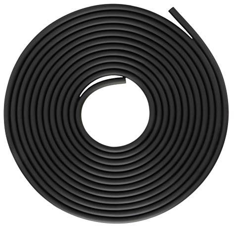 YOUTHINK Tubo D' per Acquario 5M Tubo per Pompa D' per Acquario Tubo per Ossigeno Morbido in Silicone Più Spesso per Acquario(Nero)