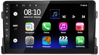 EZoneTronics Android Autoradio per Suzuki Grand Vitara 2006-2013 con Wireless Carplay Android Auto Touch screen da 9 pollici Navigazione GPS ad Bluetooth SWC USB WIFI FM RDS Radio 2G RAM + 32G ROM