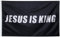 Flagge Jesus ist König, Banner mit Jesus-Flagge, christliche Flagge, 91 x 152 cm, Schwarz