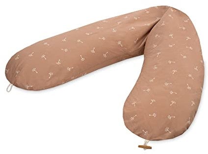 Julius Zöllner Organic Stillkissen ca. 190 cm | Füllung 42 Liter EPS-Mikroperlen | Made in Germany | Bezug aus 100% Baumwolle | Oeko-TEX® Standard 100 | Flowery