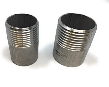 Anschweißnippel Edelstahl V4A 1/8 bis 4 Zoll Außengewinde Fitting Gewindefitting (1 Zoll)