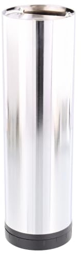 WAGNER Möbelbein/Tischbein/Möbelfuß/Systemrohr TENO - Ø 60 x 200 mm, individuell mit TENO System und QuickClick kombinierbar, Stahl verchromt, Tragkraft 50 kg - 12351801