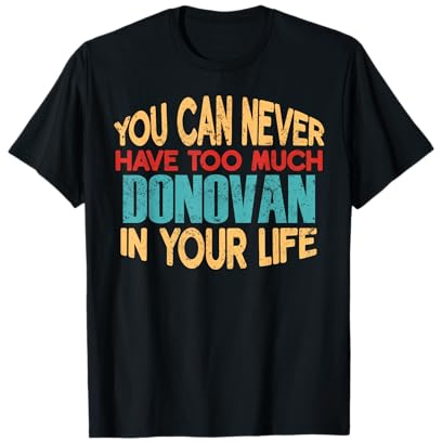 Lustiges Donovan-T-Shirt, personalisierbar, Vorname, Scherzartikel T-Shirt