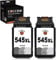COCCINK PG-545 XL (2 Schwarz) Wiederaufbereitete Druckerpatronen Ersatz für Canon 545XL für PIXMA MG2450 MG2455 MG2550 MG2555 TS205 TS305 iP2800 iP2850 iP2855 MG2950 MG2955 MX495 TR4500 TR4651 Drucker