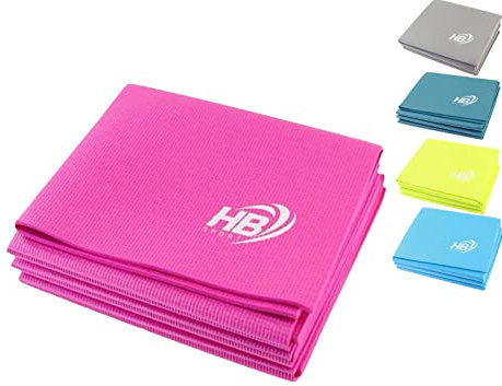 Tappetino Yoga Pieghevole 4mm Tappeto Antiscivolo 173x61 PVC Allenamento 94950 CLICLED