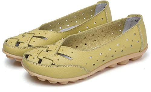 2023 Übergröße Sommer Damen Echtleder Schuhe Damen Flache Freizeitsandalen Damen - GGU, 40