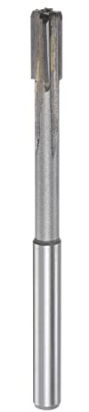 sourcing map Spannen Reibahle 6.8mm H7 Hartmetall Drehmaschine Fräser | Spitze Gerade Flöten Rund Schaft