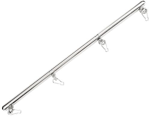 PENJOY Edelstahl verstellbare Pilates Spreizstange Set - Sporthilfe Training Yoga Stretching Bars Gym Fitness Ausrüstung - Silver