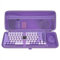 Geekria 75% Keyboard Case, Hard Shell Travel Carrying Bag for Compact 84 Key Computer Mechanical Gaming Keyboard, Compatible with Logitech POP Keys/POP ICON Combo, Nuphy Air75 (Purple)