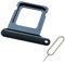 MMOBIEL SIM-Kartenhalter Kompatibel mit iPhone 12 Pro/12 Pro Max - SIM-Tray - SIM-Kartensteckplatz - SIM-Kartenhalter Ersatz - Inkl. SIM-Nadel und wasserdichtem Gummiring - Blau