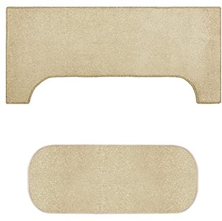 FUYAO Soundproof Piano Rugs Set - Upright Piano Floor Mat, Indoor Music Room Carpet - Durable & Thick Drum Carpet - Long 1.6m U Shape Doormat