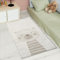 Kinderteppich Creme, Beige - 80x150 cm - Tier-Motiv Teddy-Bär - Kurzflor Teppiche Kinderzimmer, Spielzimmer