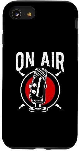 Custodia per iPhone SE (2020) / 7 / 8 Podcast On Air Microfono Registrazione Live Per Podcaster