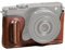 SMALLRIG S9 Leather Case, Half Leder-Halbledertasche für Kameras im Vintage-Stil, Rahmen aus Aluminiumlegierung, mit Holzgriff, mit 1/4-20-Gewindeloch für Panasonic LUMIX S9-4703
