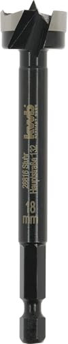 kwb Forstnerbohrer, Ø 18 mm, Topfbohrer (für Holz, geschmiedeter Bohrkopf, Spezialanschliff, schnelle, ausrissfreie Bohrlöcher, 4-seitig geschliffene Zentrierspitze, für Akkuschrauber & Bohrmaschinen)