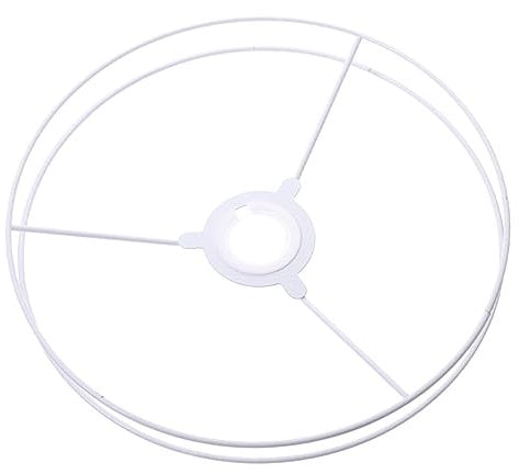 OUNONA 40cm Runde Eisen Draht Lampenschirm Halterung Lampenschirm Rahmen Decke Licht Rahmen Unterstützung
