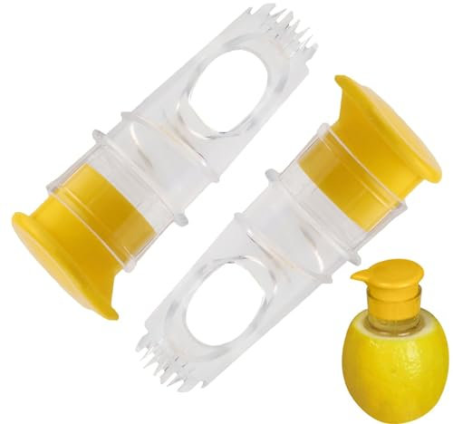 2X Zitronenpresse Manuelle Zitronenpresse, Hand-Entsafter, Schraubverschluss, Zitronenpresse Für Küche, Manuelle Entsafter Zum Extrahieren Von Zitronen,Zitruspresse Für Die Küche Zu Hause