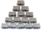Wilson- Overgrip Perforado Blanco, Adultos Unisex, Pack 15