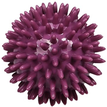 ResultSport Igelball 8cm, Massageball für Fuß und Faszien, Lila | Fester Igelball für Plantarfasziitis, Triggerpunkt, Fuß- und Handmassage, Pilates und Physio, 8cm