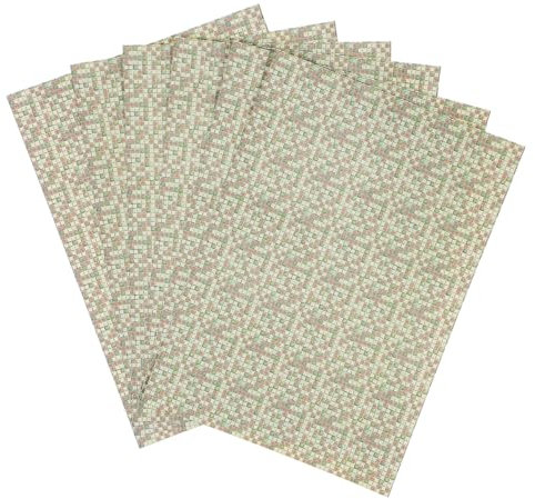 Toddmomy 6pcs Miniature Doll House Floor Tiles Self Adhesive Dollhouse Flooring Peel and Stick for Toddlers