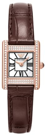 Emporio Armani Women's 26MM Rose-Gold Tone Stainless Steel Watch, AR80083SET