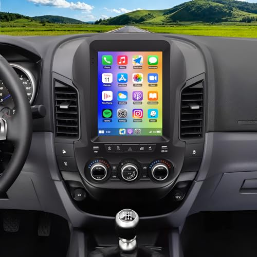 9.7 inch Android 14 DAB+ Car Stereo for Ford Ranger PX Raptor 2011-2015, 2+32GB Touch Screen Display Radio Multimedia Player Head Unit with Carplay Android Auto GPS Navigation Bluetooth Wifi SWC