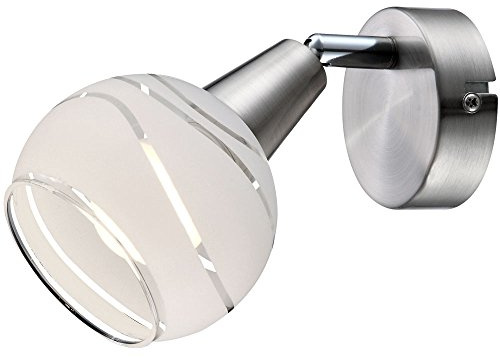 LED Wand Spot Lampe Strahler beweglich Leuchte Beleuchtung Glas-Muster Wohn- Ess- Schlaf- Zimmer