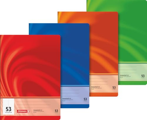 BRUNNEN Vokabelheft Premium Vivendi | A4, Lineatur 53, 32 Blatt, sortiert