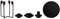 Normann Copenhagen 330310 Heima Blockkerzenhalter, Gusseisen, schwarz, 13 x 13 x 4.3 cm