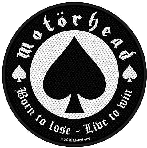 Motörhead Born To Lose Unisex Patch Standard 100% Polyester Band-Merch, Bands