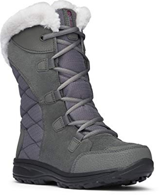 Columbia Damen Ice Maiden Ii Snow Boot Schneestiefel, Shale Dark Raspberry, 41 EU