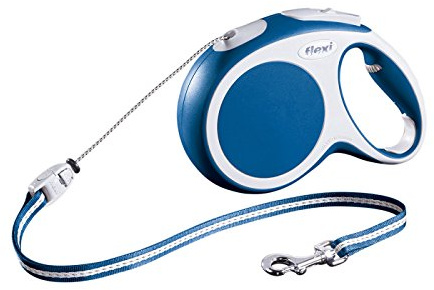 flexi Roll-Leine Vario XS Seil 3 m blau für Hunde, Katzen und Kleintiere bis max. 8 kg